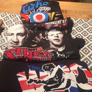 The Who 3 Concert T Shirts